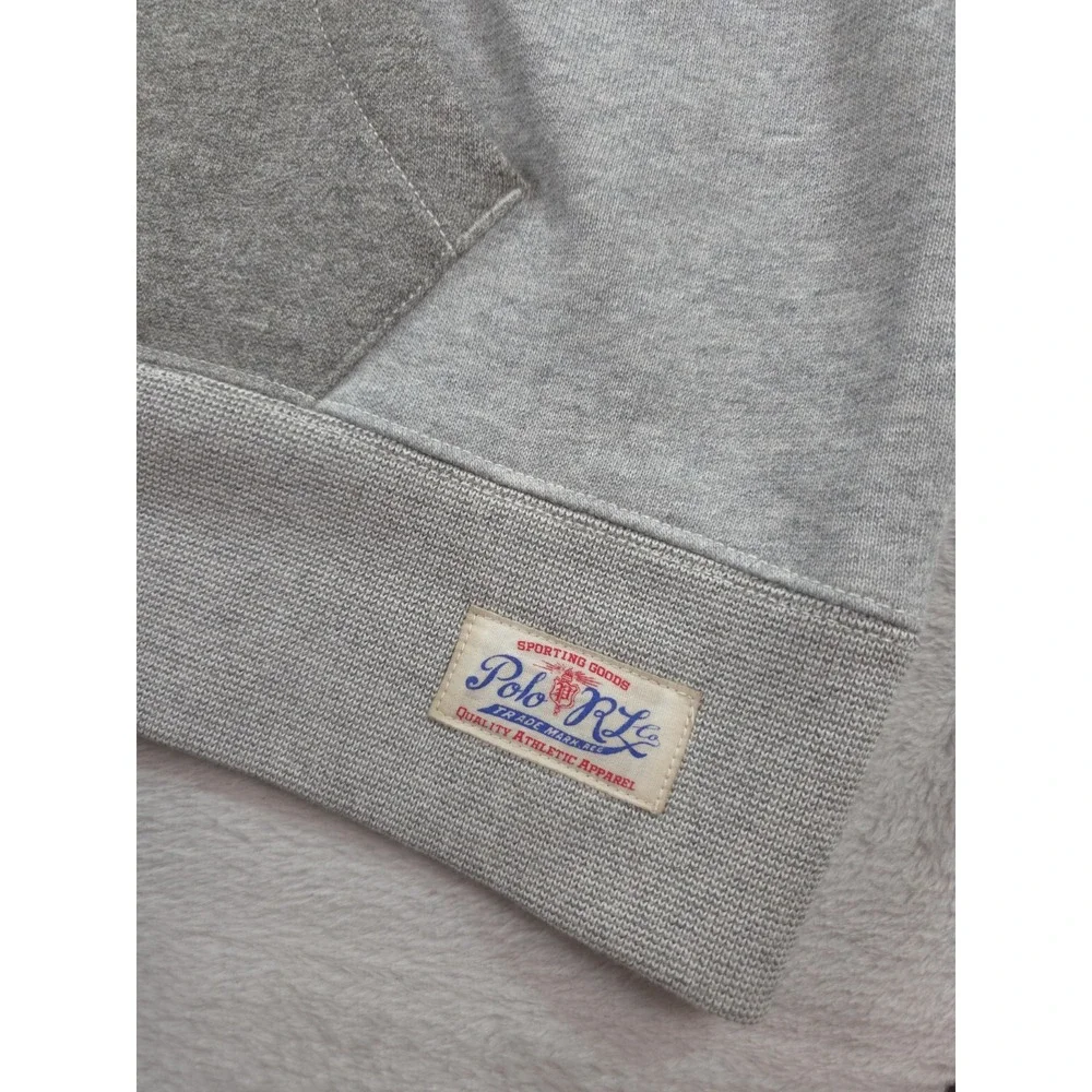 Vintage Polo Ralph Lauren Hoodie Mens Large New York Track P Wing‎